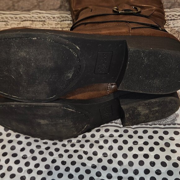 Ladies Madixe Tall Brown Boots - 7.5 Wide Calf - Picture 6 of 11